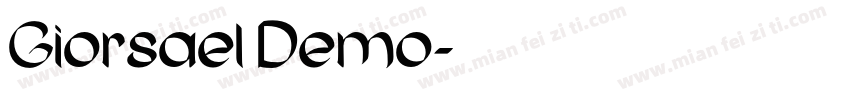 Giorsael Demo字体转换